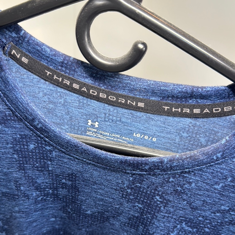 Under Armour Threadborne Blue Tee - image 2